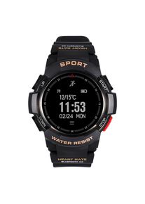 NO.1 F6 Smartwatch NRF51822 Chip IP68 Water Resistant Heart Rate Monitor Outdoor Sports Smartwatch - Black