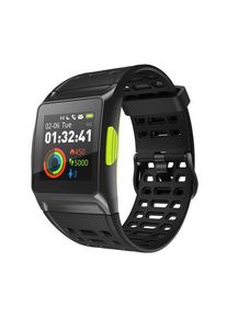Makibes BR1 Smartwatch Support Strava GPS IP67 IPS Color Screen Heart Rate Monitor Multisport Smart Band - Black