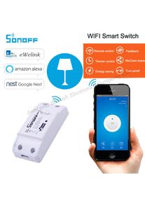 Sonoff Wifi Schakelaar, Smart Home Automation Draadloze Relaismodule Smart Diy Schakelaar 220V Ondersteuning IOS Android Afstandsbediening
