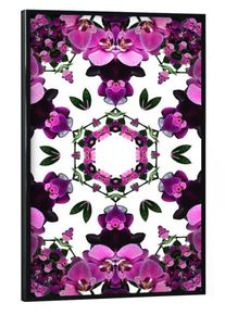 Poster with black frame "Sommer-Kaleidoskop" artboxONE Framed Poster