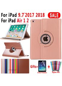 Voor Ipad 9.7 2018 2017 Case Cover Voor Ipad Air 2 Air 1 Case 5 6 5th 6th Generatie Funda 360 Graden Draaien Leather Smart Coque