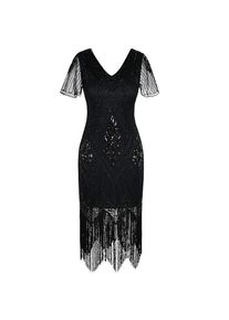 maskworld 20s Charleston dress Clara black