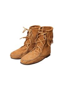 Chaussures médiévales à bordure frangée