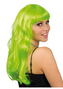 Boland Lange Haare grün Perücke
