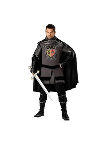 Schwarzer Ritter Kostüm | Faschingskostüm für Herren | Größe: XL