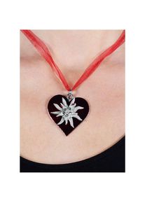 Collier Edelweiss rouge