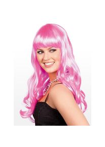 Boland Lange Haare rosa Perücke