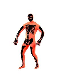 Morphsuit Skeleton orange | halloween costume