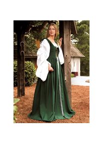Medieval sleeveless dress - Lucretia, green