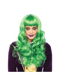 Leg Avenue Parrucca riccia verde