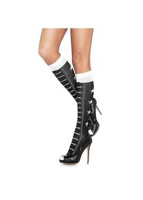 Leg Avenue Haute chaussettes à imprimé bottes de boxe