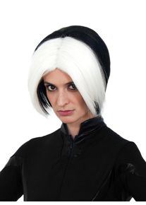 maskworld Anime Perücke weiß-schwarz