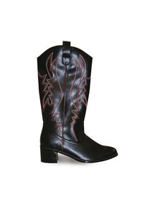 maskworld Bottes de cowboy homme noir