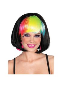 Leg Avenue Regenbogen Pony Perücke schwarz