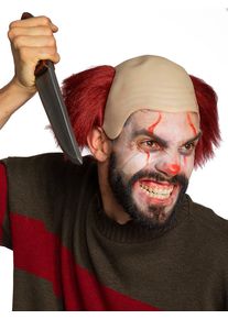 maskworld Killerclown Kopfteil mit Perücke