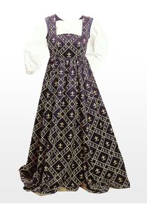 Medieval Dress - Fleur de Lis, blue | halloween costume