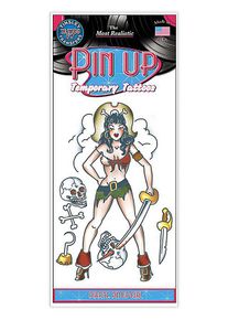 Piraat Pin Up Plak-Tattoo
