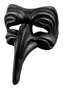maskworld Turchetto nero - Venetian Mask