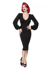 maskworld Vestido Retro Manga Larga