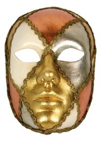maskworld Volto scacci tre foglie - Venetian Mask