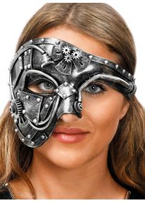 maskworld Steampunk half mask robot