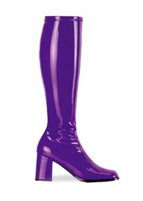 Pleaser Retro Boots Stretch Vinyl purple