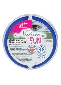 Natural cosmetics make-up blue | halloween make-up