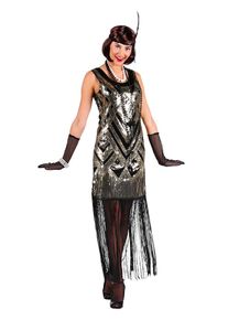 Golden 20s evening dress