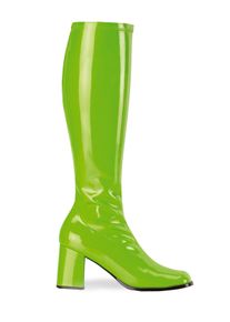Pleaser Retro Boots Stretch Vinyl green