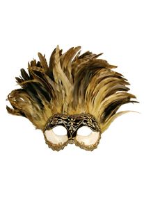maskworld Incas Colombina Stucco craquele nera - Venetian Mask