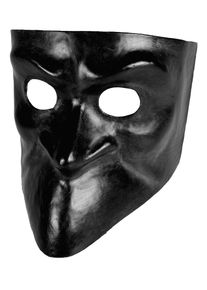 maskworld Bauta nera - Venetian Mask