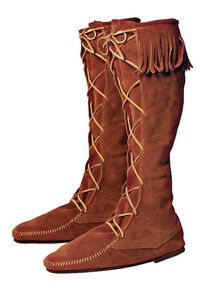 Peasant Boots brown with fringe