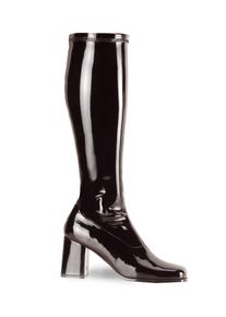Pleaser Retro Boots Stretch Vinyl black
