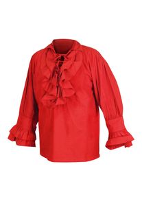 Renaissance Frill Shirt red