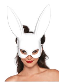 Leg Avenue Fetish Bunny Half Mask white