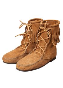 Suede half boots with fringe - Osceola
