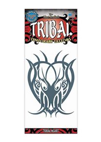 Herz Tribal Klebe-Tattoo