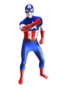 Costume completo digitale Morphsuit Capitan America