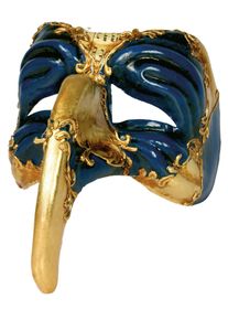 maskworld Turchetto oro blu - Venetian Mask