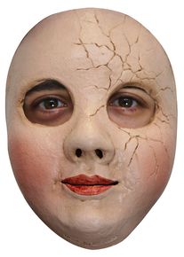 Broken doll half mask