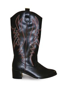 maskworld Cowboy Boots Men black