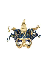 maskworld Jolly colombina Monica bianco blu - Venetian Mask