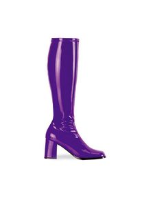 Pleaser Retro Boots Stretch Vinyl purple
