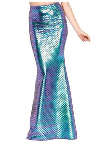 Leg Avenue Gonna a sirena blu turchese