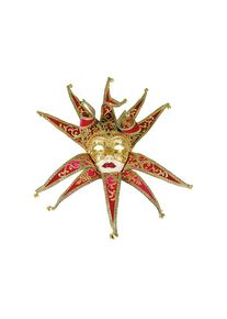 maskworld Jolly Collare Velluto rosso - Venetian Mask
