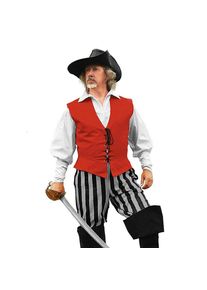 Striped Pirate Pants grey-black
