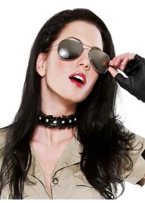 maskworld Poliziotto con occhiali da sole