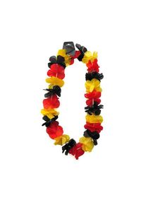 maskworld Collana a fiori "nera, rossa e oro