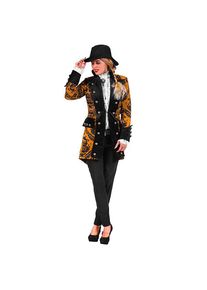 Gehrock Lady kupferfarben | Piratenkostüm für Damen | Größe: XL | Farbe: Bronze