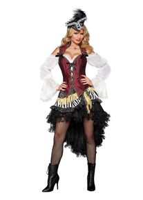 Costume da piratessa sexy cacciatrice di tesori